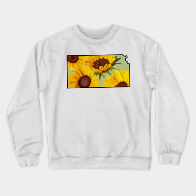 Kansas state flower sunflower Crewneck Sweatshirt by avadoodle